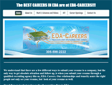 Tablet Screenshot of eda-careers.com